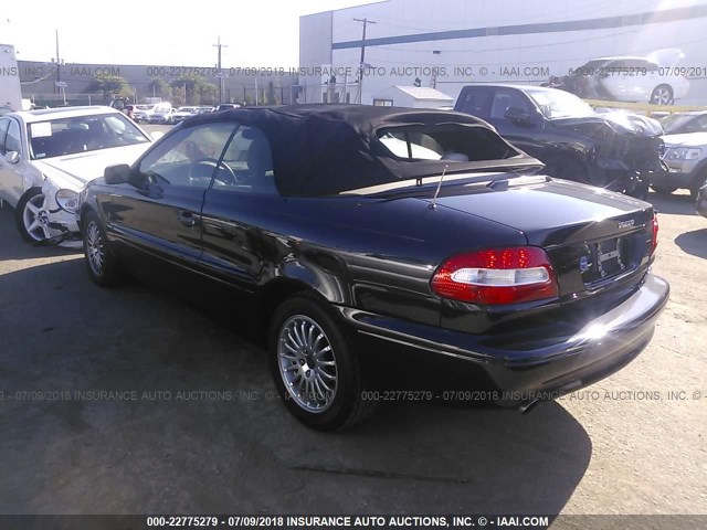 YV1NC62D54J041699 - 2004 VOLVO C70 HPT BLACK photo 3