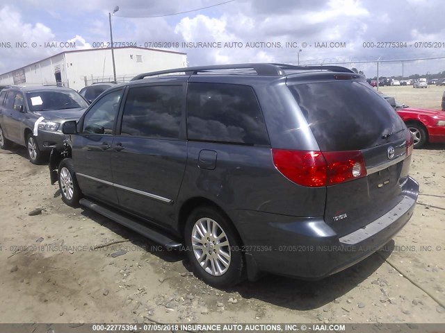 5TDZK22C57S021390 - 2007 TOYOTA SIENNA XLE/XLE LIMITED BLUE photo 3