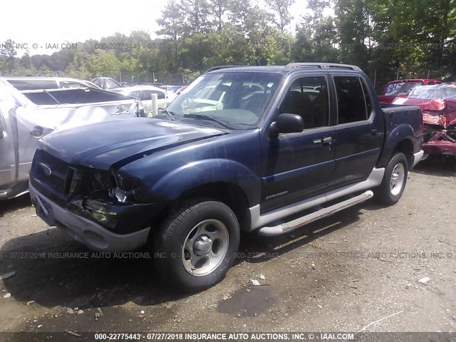 1FMZU67E32UC99894 - 2002 FORD EXPLORER SPORT TR  Dark Blue photo 2