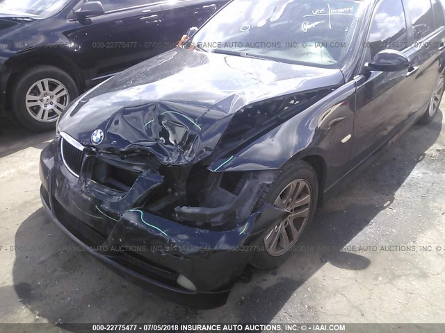 WBAVC53557FZ71162 - 2007 BMW 328 I SULEV BLACK photo 6