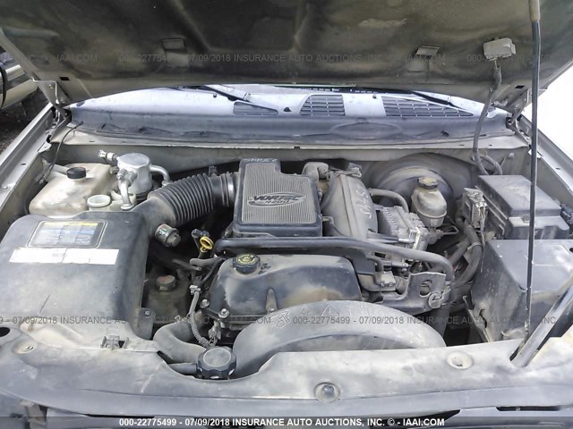 1GNDS13S622434288 - 2002 CHEVROLET TRAILBLAZER  Pewter photo 10