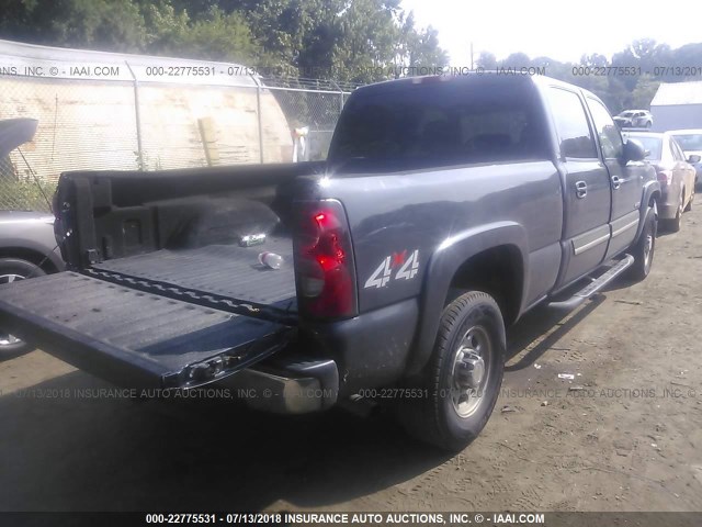 1GCGK23U04F157887 - 2004 CHEVROLET SILVERADO K2500 BLACK photo 4