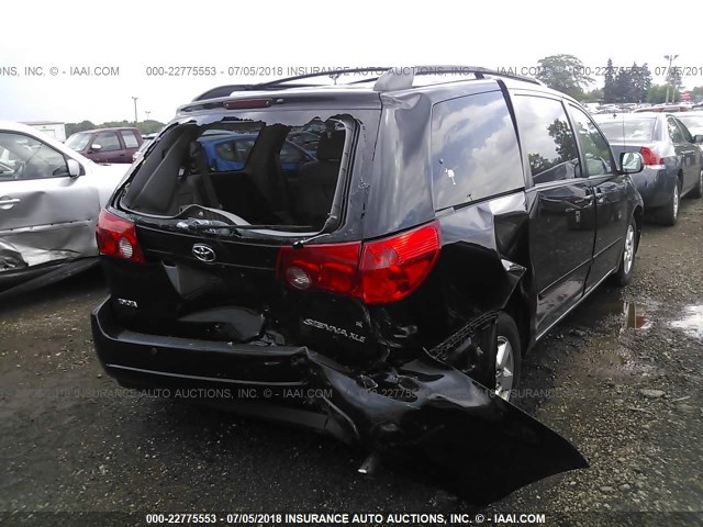 5TDZK22C28S204537 - 2008 TOYOTA SIENNA XLE/XLE LIMITED BLACK photo 6