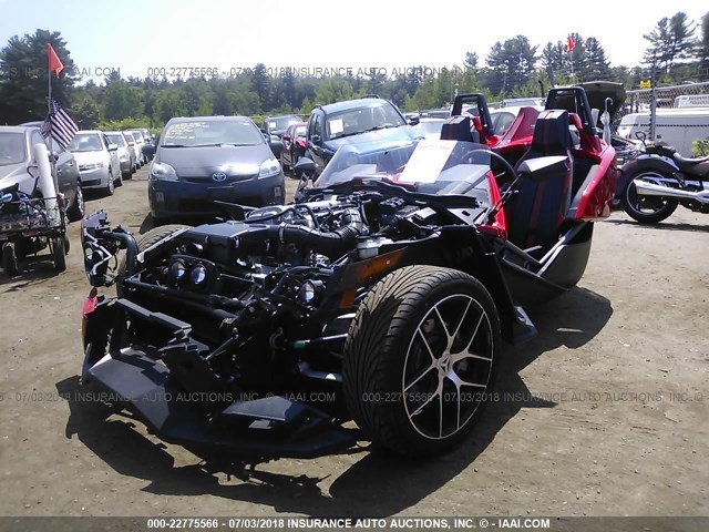 57XAAPFA5G5111237 - 2016 POLARIS SLINGSHOT SL RED photo 2