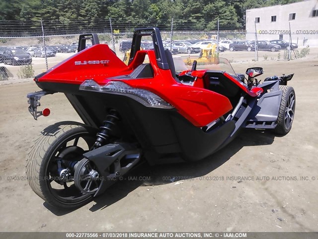 57XAAPFA5G5111237 - 2016 POLARIS SLINGSHOT SL RED photo 4