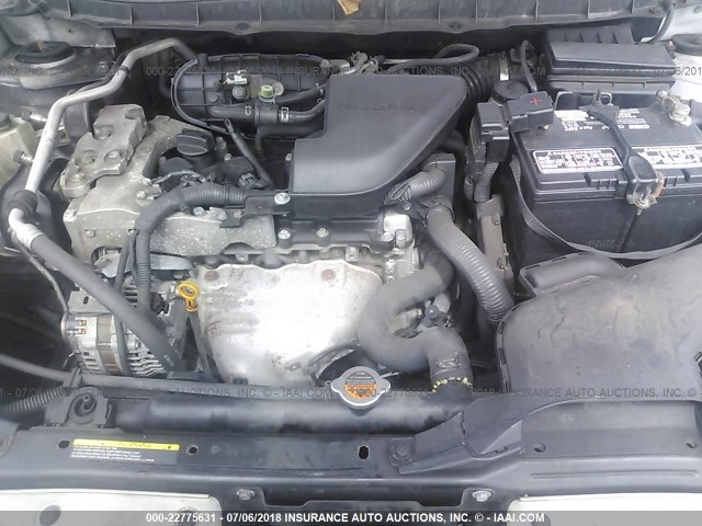 JN8AS58V98W408358 - 2008 NISSAN ROGUE S/SL SILVER photo 10