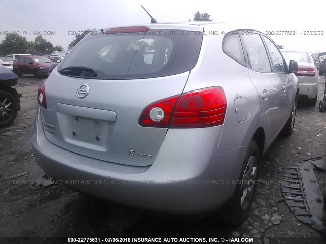 JN8AS58V98W408358 - 2008 NISSAN ROGUE S/SL SILVER photo 4