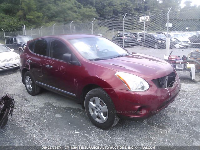JN8AS5MT1CW252474 - 2012 NISSAN ROGUE S/SV RED photo 1
