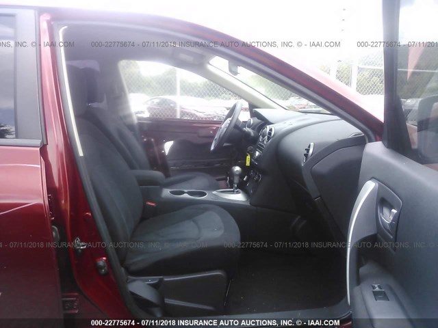 JN8AS5MT1CW252474 - 2012 NISSAN ROGUE S/SV RED photo 5