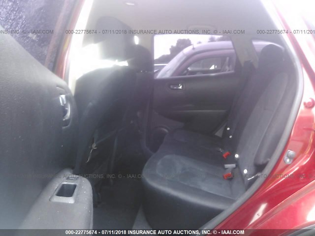 JN8AS5MT1CW252474 - 2012 NISSAN ROGUE S/SV RED photo 8