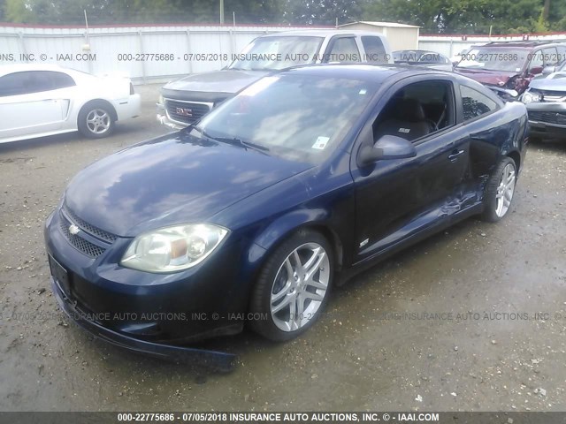 1G1AG1FX1A7159248 - 2010 CHEVROLET COBALT SS BLUE photo 2