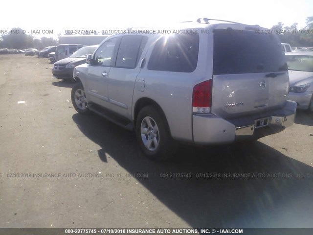 5N1AA08C07N705809 - 2007 NISSAN ARMADA SE/LE SILVER photo 3