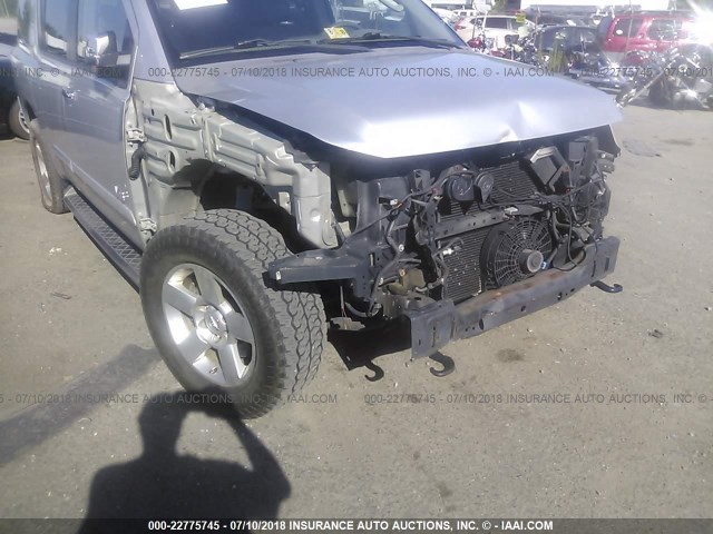 5N1AA08C07N705809 - 2007 NISSAN ARMADA SE/LE SILVER photo 6