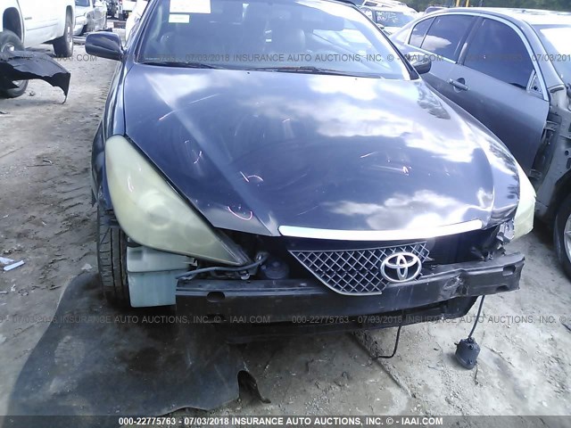 4T1FA38P77U108835 - 2007 TOYOTA CAMRY SOLARA SE/SLE BLACK photo 6