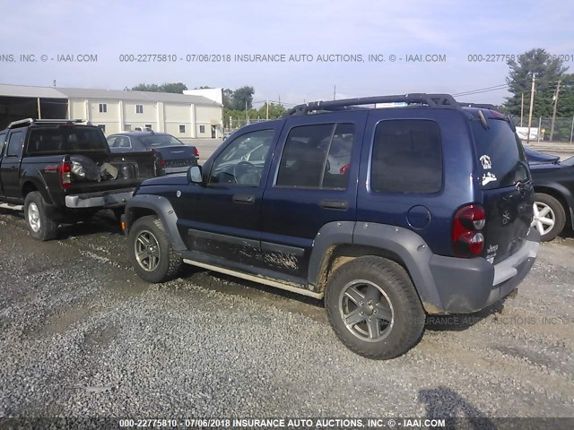 1J4GL38K76W101470 - 2006 JEEP LIBERTY RENEGADE BLUE photo 3