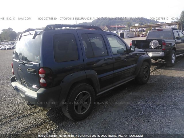 1J4GL38K76W101470 - 2006 JEEP LIBERTY RENEGADE BLUE photo 4
