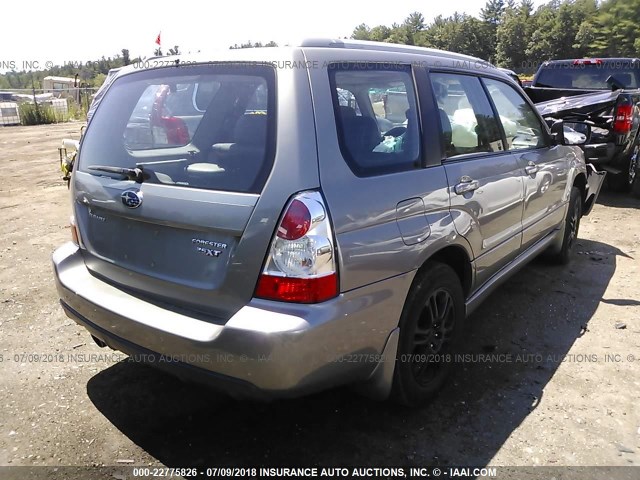 JF1SG69606H717626 - 2006 SUBARU FORESTER 2.5XT GRAY photo 4