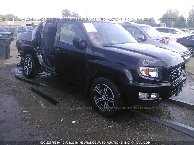 5FPYK1F74EB006021 - 2014 HONDA RIDGELINE SPORT BLACK photo 1