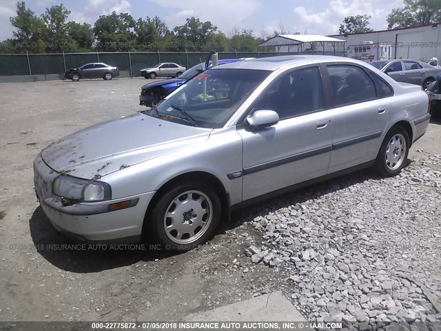 YV1TS94D411155455 - 2001 VOLVO S80 SILVER photo 2