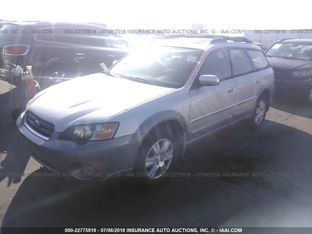 4S4BP62C257366891 - 2005 SUBARU LEGACY OUTBACK 2.5I LIMITED SILVER photo 2