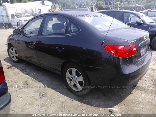 KMHDU46D77U035446 - 2007 HYUNDAI ELANTRA GLS/SE/LIMITED BLACK photo 3