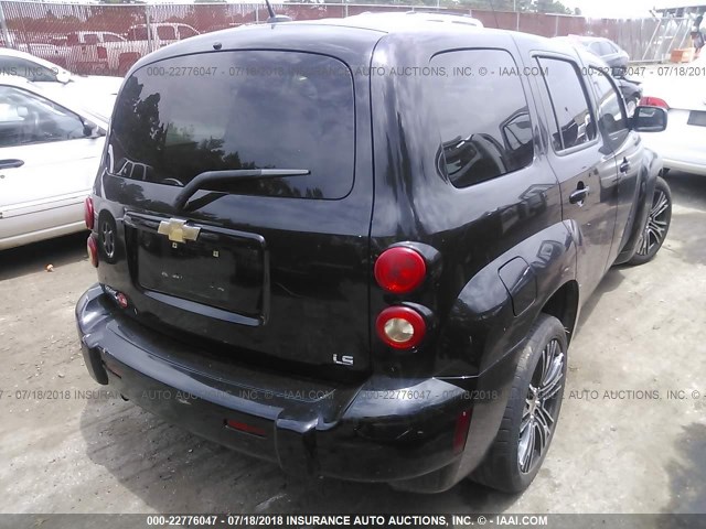 3GNDA33D18S646447 - 2008 CHEVROLET HHR LS შავი ფოტო 4