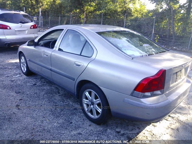 YV1RS61TX32245274 - 2003 VOLVO S60 GOLD photo 3