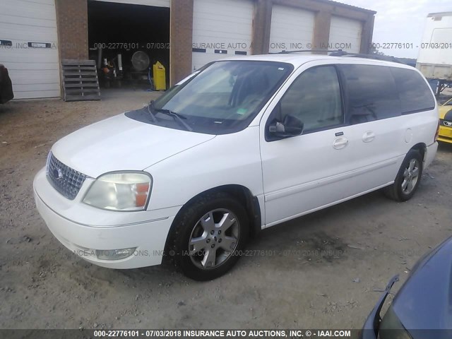 2FMZA52275BA54946 - 2005 FORD FREESTAR SEL WHITE photo 2