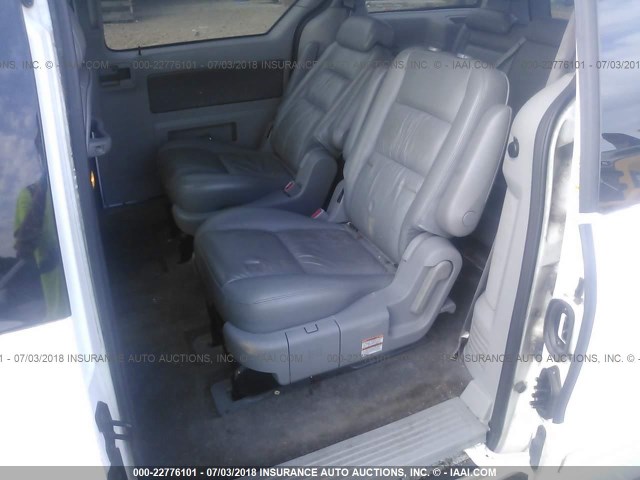 2FMZA52275BA54946 - 2005 FORD FREESTAR SEL WHITE photo 8