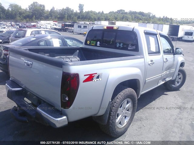 1GCHTDFE4B8136690 - 2011 CHEVROLET COLORADO LT SILVER photo 4