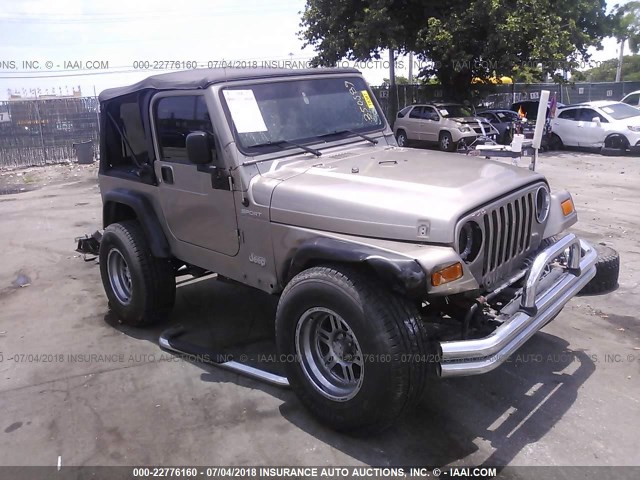 1J4FA49S03P350589 - 2003 JEEP WRANGLER / TJ SPORT Champagne photo 1