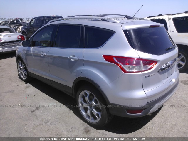 1FMCU0J98EUB84565 - 2014 FORD ESCAPE TITANIUM SILVER photo 3