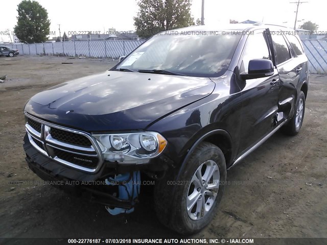 1D4RE4GG0BC699234 - 2011 DODGE DURANGO CREW Dark Blue photo 6