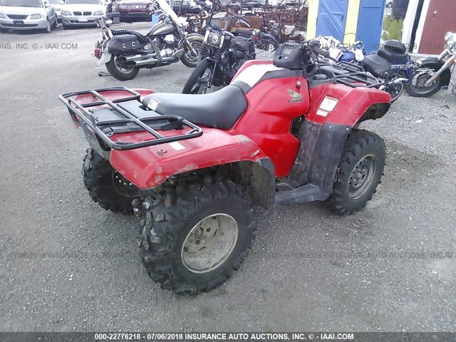 1HFTE4018H4301155 - 2017 HONDA TRX420 FM RED photo 4