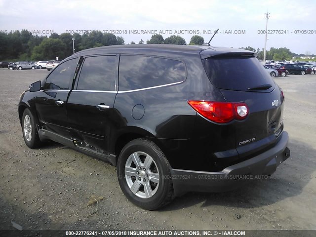 1GNEV23DX9S154757 - 2009 CHEVROLET TRAVERSE LT BLACK photo 3