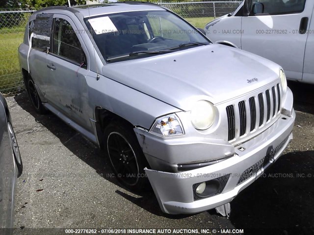 1J8FT47W67D359089 - 2007 JEEP COMPASS SILVER photo 1