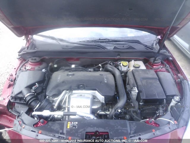 1G11J5SX3DF321633 - 2013 CHEVROLET MALIBU LTZ 红色 照片 10
