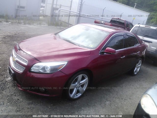 1G11J5SX3DF321633 - 2013 CHEVROLET MALIBU LTZ 红色 照片 2