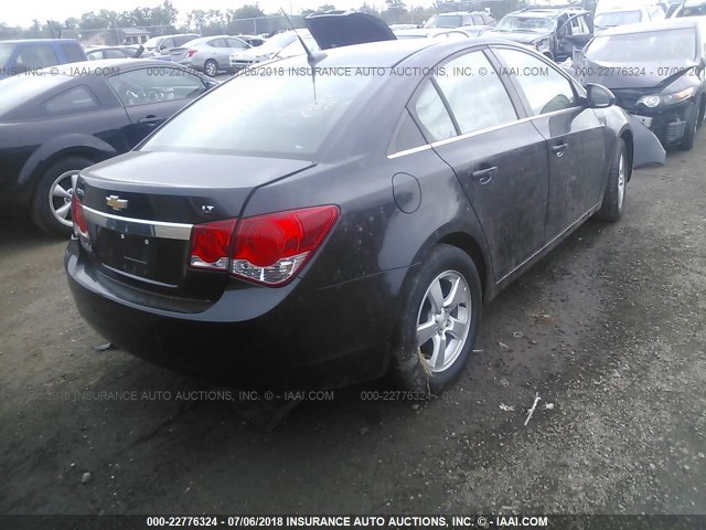 1G1PF5S95B7227659 - 2011 CHEVROLET CRUZE LT BLACK photo 4