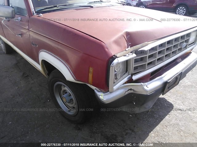 1FTCR14T5JPC13273 - 1988 FORD RANGER SUPER CAB RED photo 6