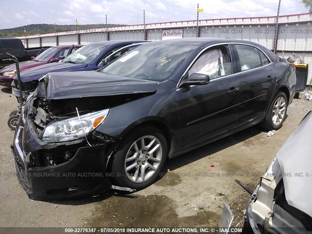 1G11C5SL9FF267698 - 2015 CHEVROLET MALIBU 1LT BLACK photo 2