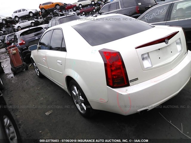 1G6DP567050132345 - 2005 CADILLAC CTS HI FEATURE V6 WHITE photo 3