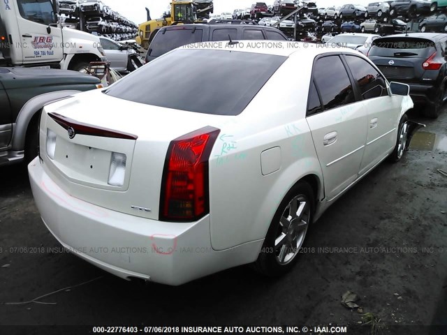 1G6DP567050132345 - 2005 CADILLAC CTS HI FEATURE V6 WHITE photo 4