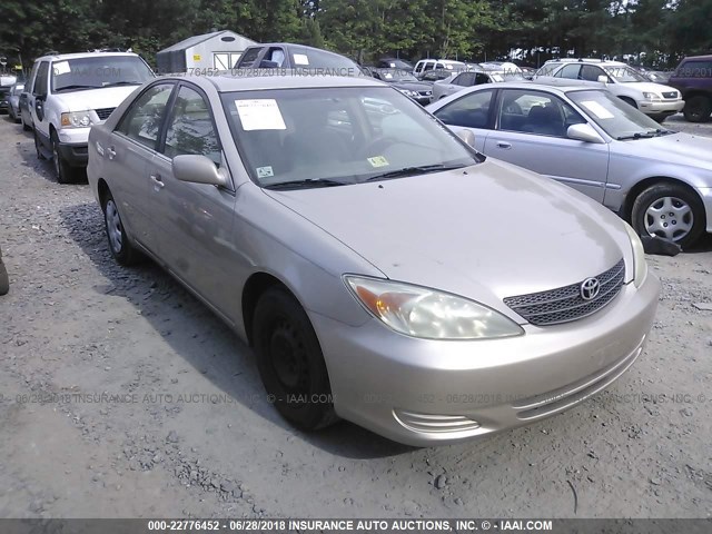 4T1BE30K12U638519 - 2002 TOYOTA CAMRY LE/XLE/SE ოქროსფერი ფოტო 1