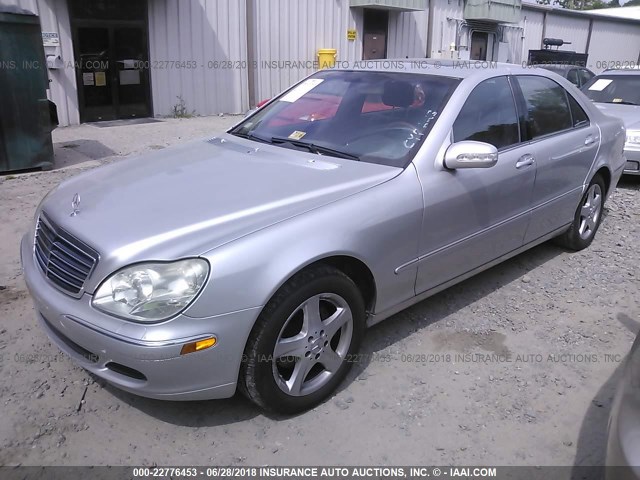 WDBNG75J54A387073 - 2004 MERCEDES-BENZ S 500 SILVER photo 2