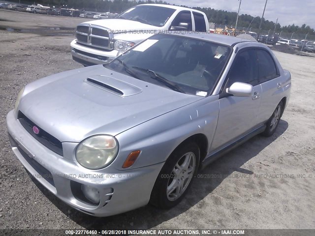 JF1GD29662H513091 - 2002 SUBARU IMPREZA WRX SILVER photo 2