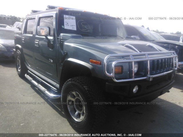 5GRGN22U55H105670 - 2005 HUMMER H2 SUT GREEN photo 1