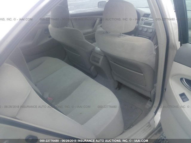 4T1BE46K18U213159 - 2008 TOYOTA CAMRY CE/LE/XLE/SE GOLD photo 8