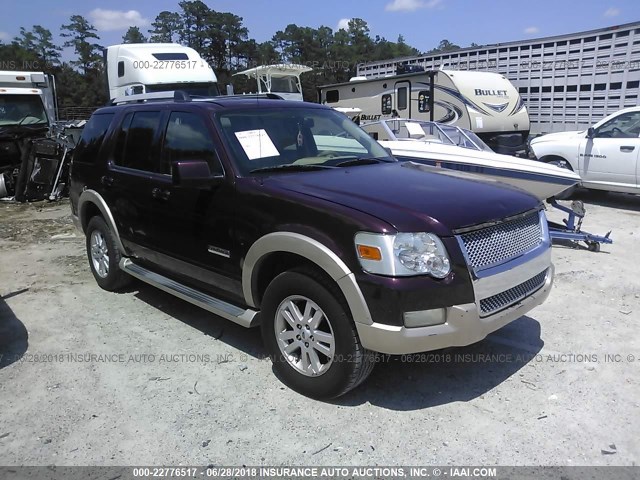 1FMEU64E36UA36488 - 2006 FORD EXPLORER EDDIE BAUER MAROON photo 1