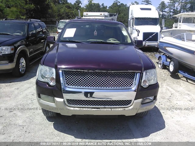 1FMEU64E36UA36488 - 2006 FORD EXPLORER EDDIE BAUER MAROON photo 6